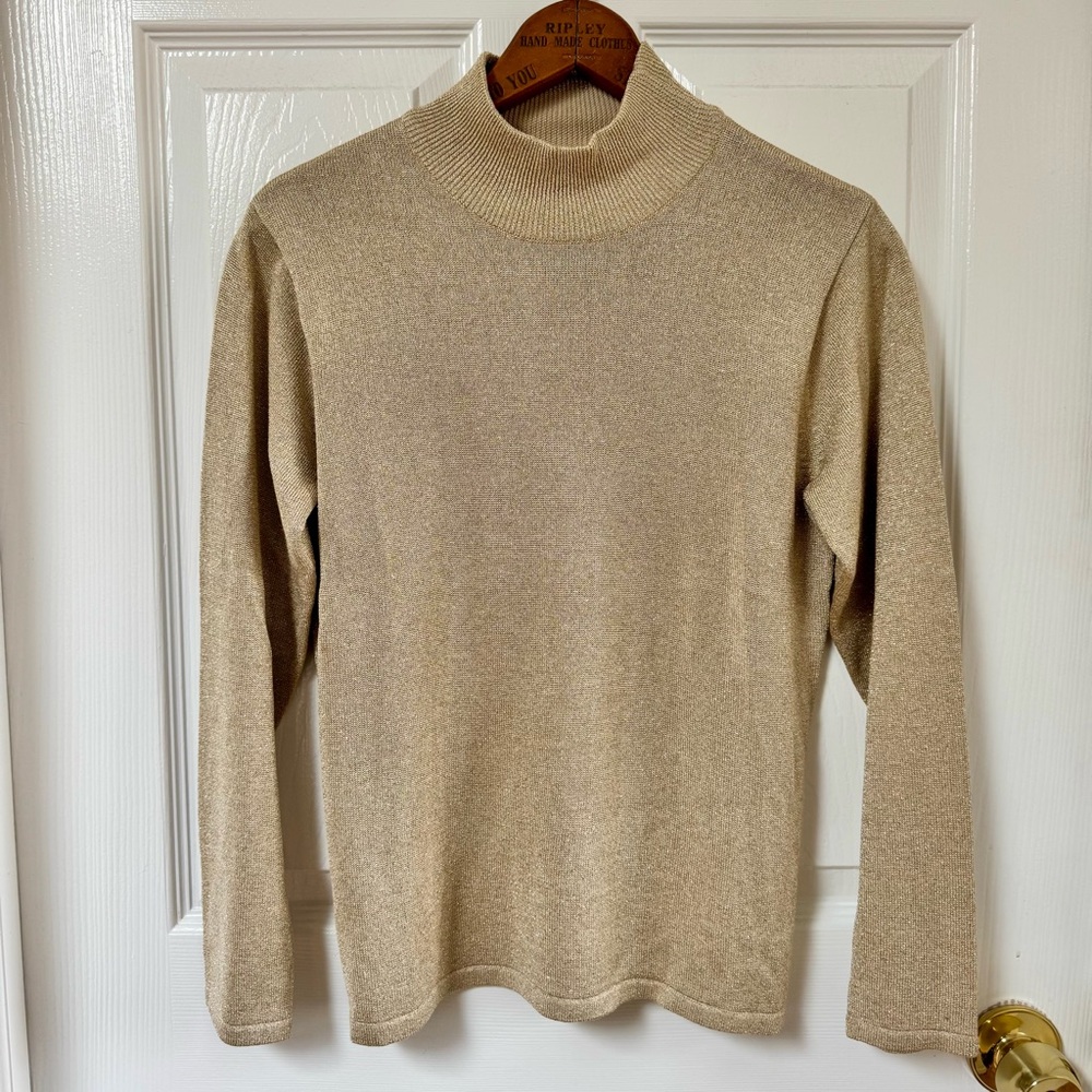 Talbots Metallic Knit Sweater